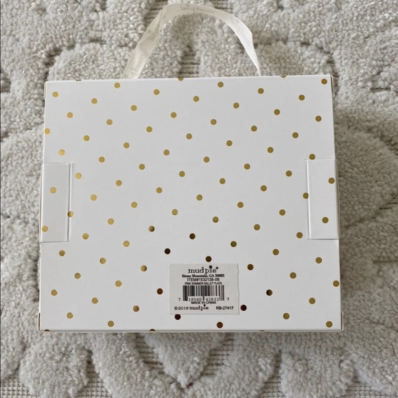 Mud Pie Baby Girl Ballet Slippers 0-6Months - Picture 3 of 3